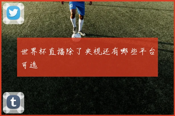 世界杯直播除了央视还有哪些平台可选