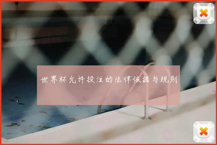 世界杯允许投注的法律依据与规则